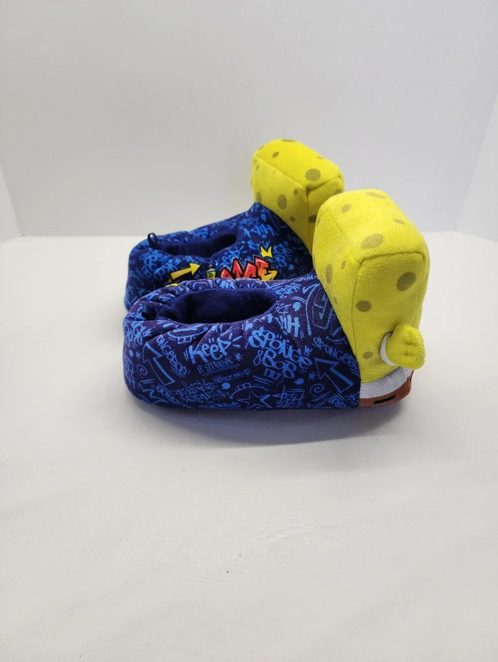 Nickelodeon SpongeBob Squarepants Kids Plush Slippers